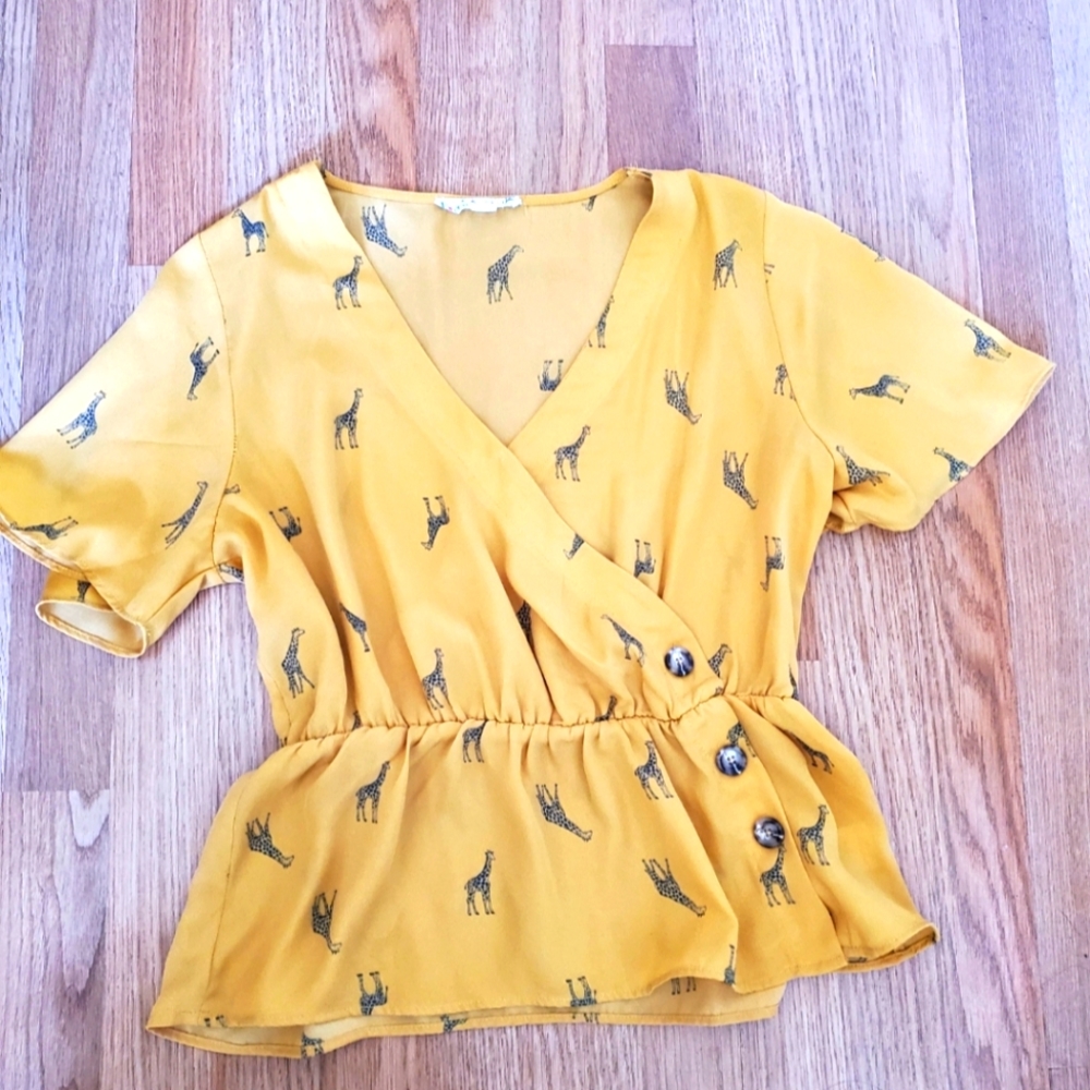 Yellow blouse